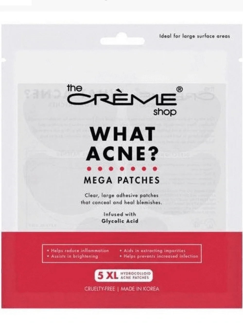 The Crème Shop What Acne? Mega XL Hydrocolloid Acne Patches